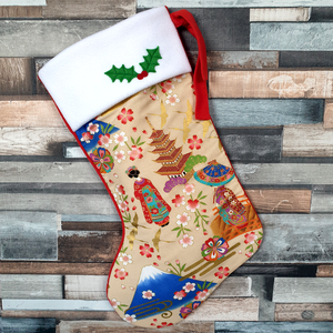 Golden Kimono - Festive Christmas Stocking